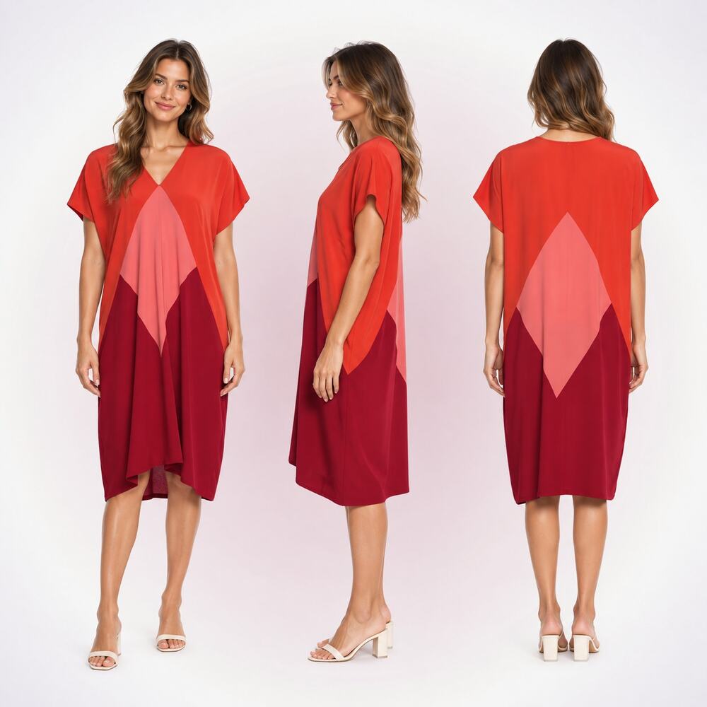 Zero + Maria Cornejo Anja Geometric Oversized Dress | Sz 4